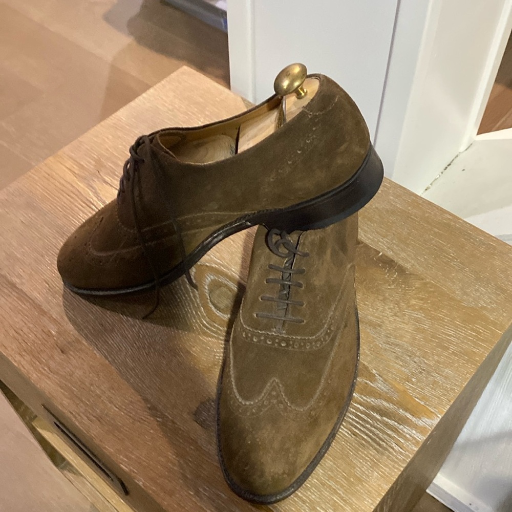 Barkers suede brogues. Size 8 UK 9 US. Worn once. Leather uppers and soles